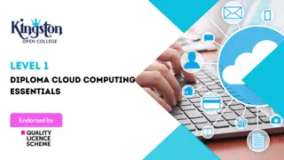 Level 1 Diploma Cloud Computing Essentials - QLS Endorsed