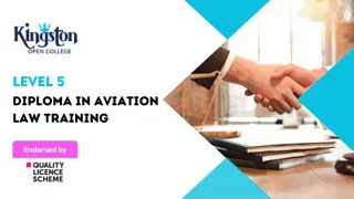 Diploma in Aviation Law Training - Level 5 (QLS Endorsed)