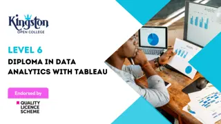 Level 6 Diploma in Data Analytics with Tableau - QLS Endorsed