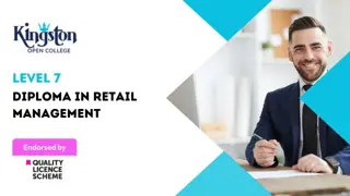 Diploma in Retail Management  - Level 7 (QLS Endorsed)