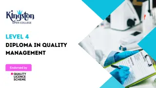 Level 4 Diploma in Quality Management - QLS Endorsed