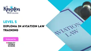 Level 5 Diploma in Aviation Law Training - QLS Endorsed