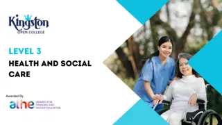 Level 3 Health and Social Care - Ofqual Regulated Diploma