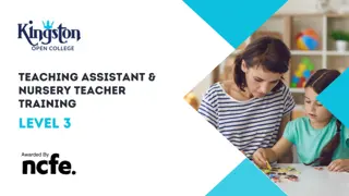 Level 3 Teaching Assistant & Nursery Teacher Training