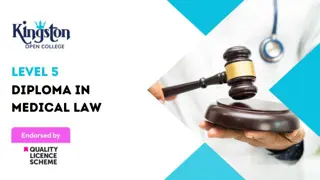 Diploma in Medical Law - Level 5 (QLS Endorsed)