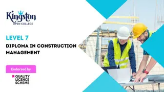 Diploma in Construction Management - Level 7 (QLS Endorsed)