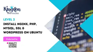 Install NGINX, PHP, MySQL, SSL & WordPress on Ubuntu - Level 2 (QLS Endorsed)