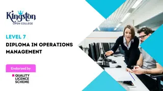 Diploma in Operations Management - Level 7 (QLS Endorsed)