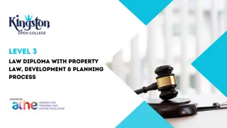 Level 3 Law Diploma with Property Law, Development & Planning Process