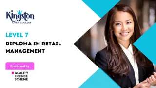 Level 7 Diploma in Retail Management  - QLS Endorsed