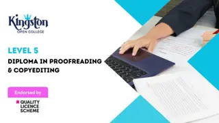 Diploma in Proofreading & Copyediting  - Level 5 (QLS Endorsed)