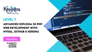 Level 7 Advanced Diploma in PHP Web Development with MySQL, GitHub & Heroku - QLS Endorsed