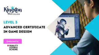 Advanced Certificate in Game Design - QLS Endorsed