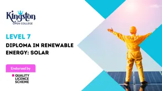 Level 7 Diploma in Renewable Energy: Solar - QLS Endorsed