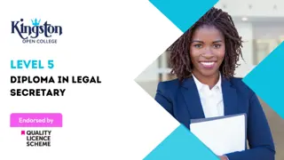 Level 5 Diploma in Legal Secretary - QLS Endorsed