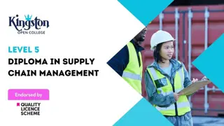 Diploma in Supply Chain Management -  Level 5 (QLS Endorsed)