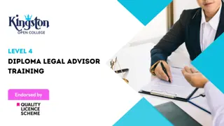 Level 4 Diploma Legal Advisor Training - QLS Endorsed