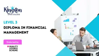 Diploma in Financial Management  - Level 3 (QLS Endorsed)