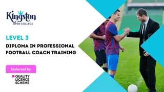 Diploma in Professional Football Coach Training -  Level 3 (QLS Endorsed)