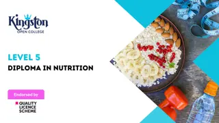 Level 5 Diploma in Nutrition - QLS Endorsed