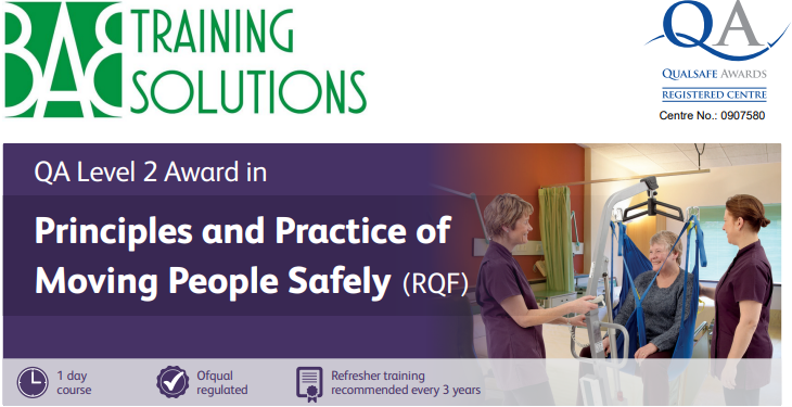 Level 2 Award in Principles and Practice of Moving People Safely (RQF)