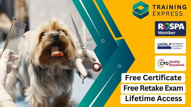 Dog Grooming Diploma, Dog First Aid and Dog Care  With Complete Career Guide Course