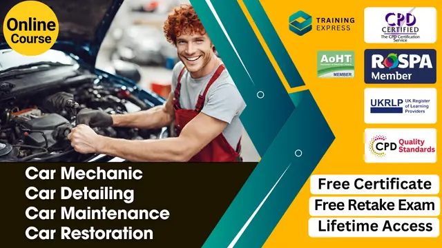 Car Mechanic: Car Detailing, Car Maintenance & Car Restoration - (CPD Certified & Level 3) Course