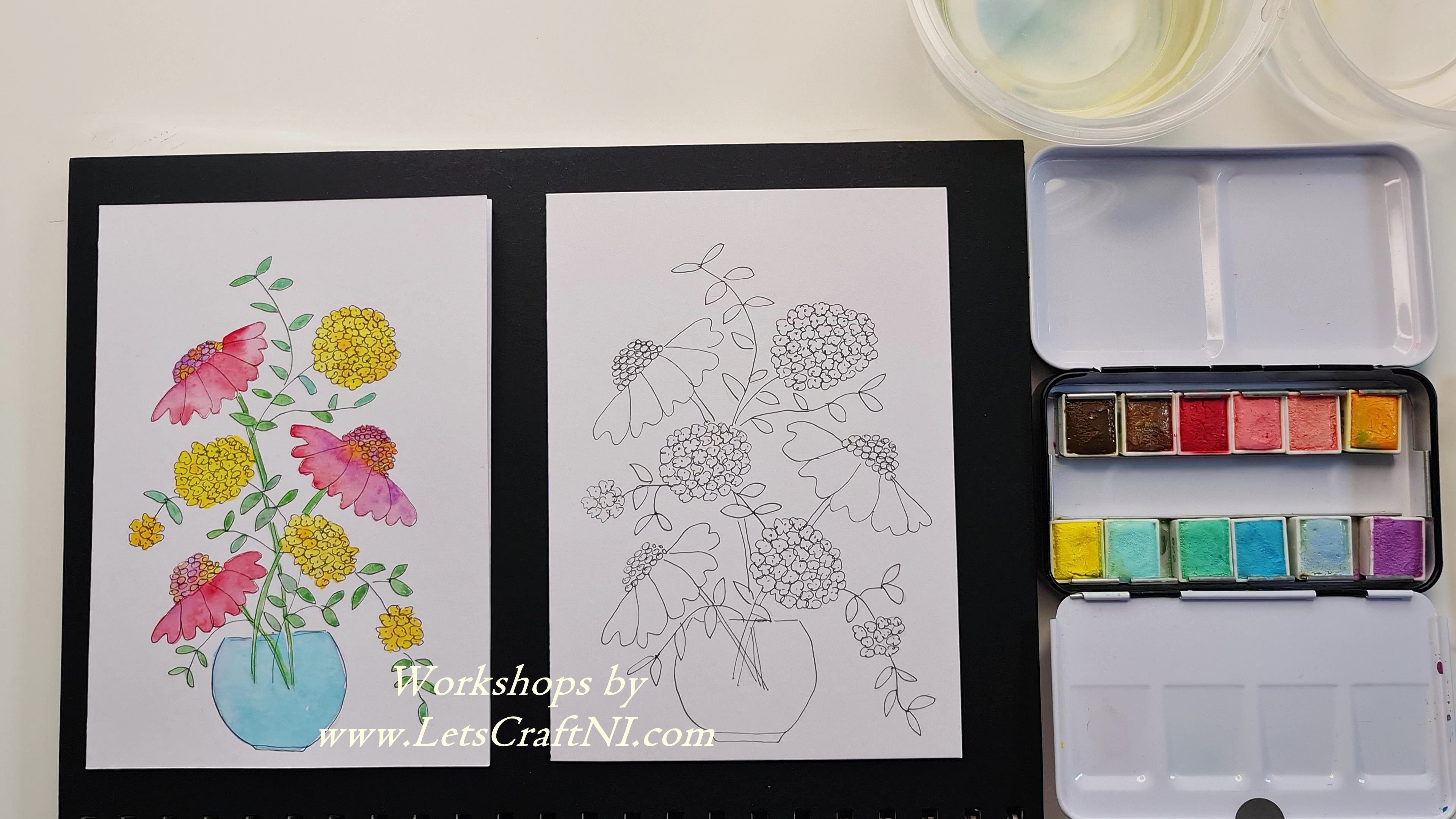 Floral Watercolour Card - Beginner's Drawing and Painting Course