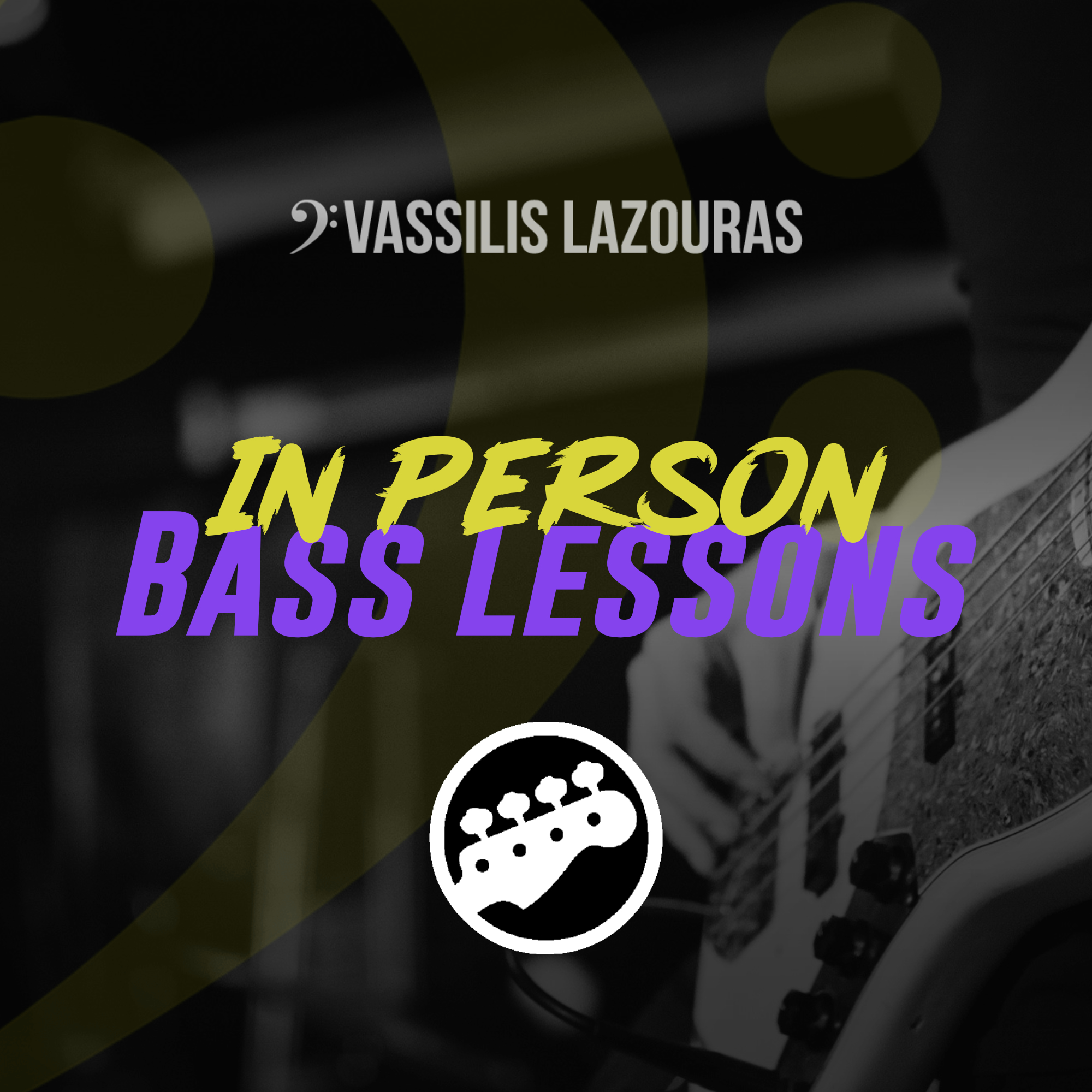 1hr Bass lesson - In Person