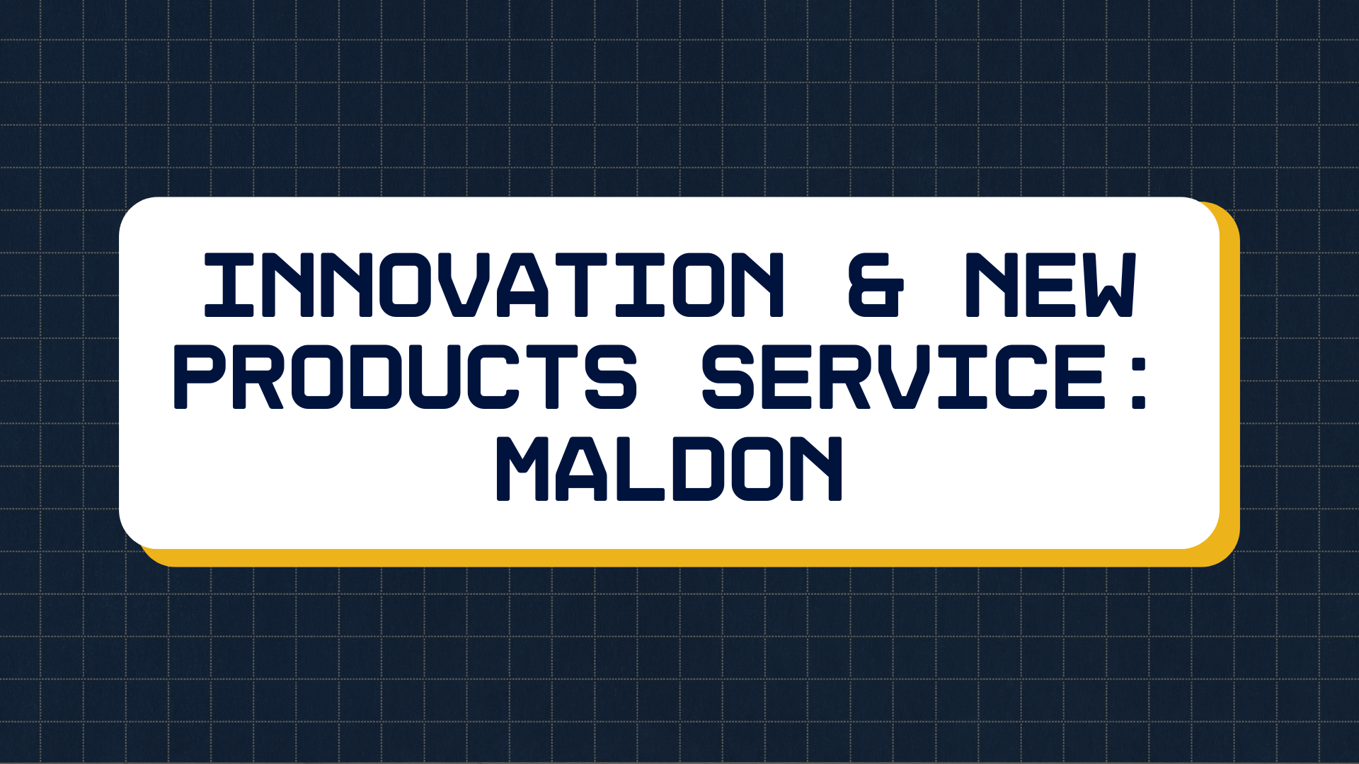 Innovation & New Products Services - INPERSON WORKSHOP