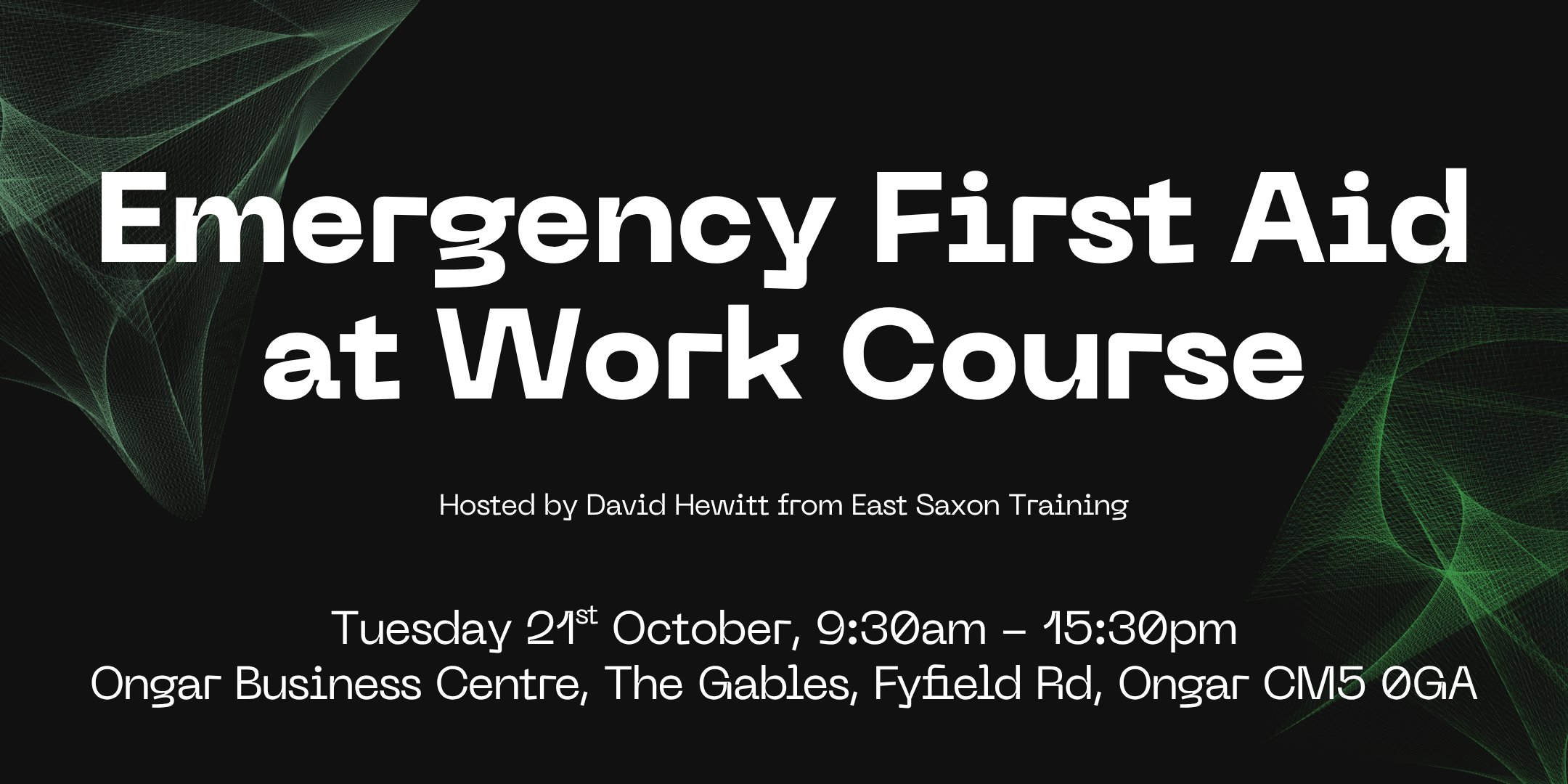 Emergency First Aid at Work Course