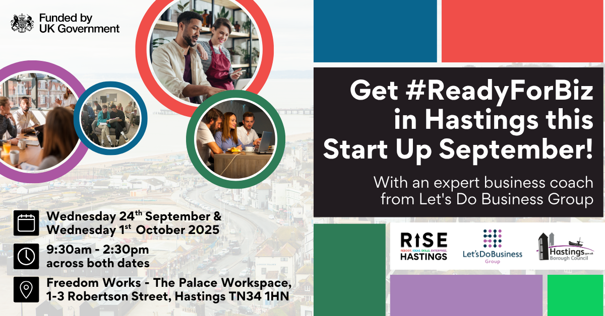 Ready For Biz - 2 Day Business Start-up Workshop in Hastings (September 2025)