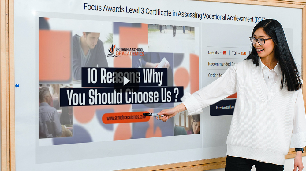 Focus Awards Level 3 Certificate in Assessing Vocational Achievement (RQF)