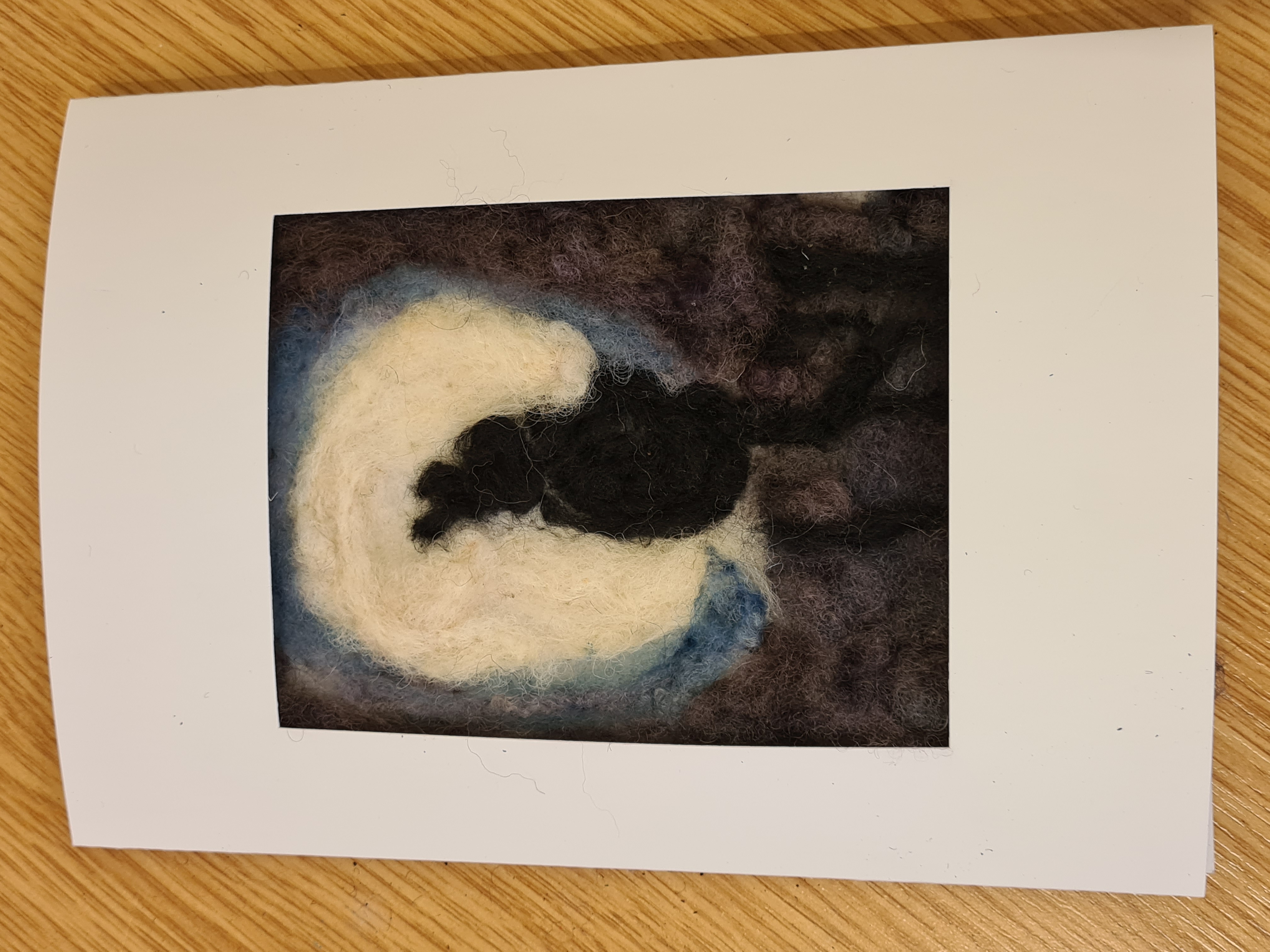 Create a needlefelted landscape