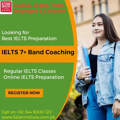 IELTS Preparation Course in Islamabad with 5 STAR INSTITUTE