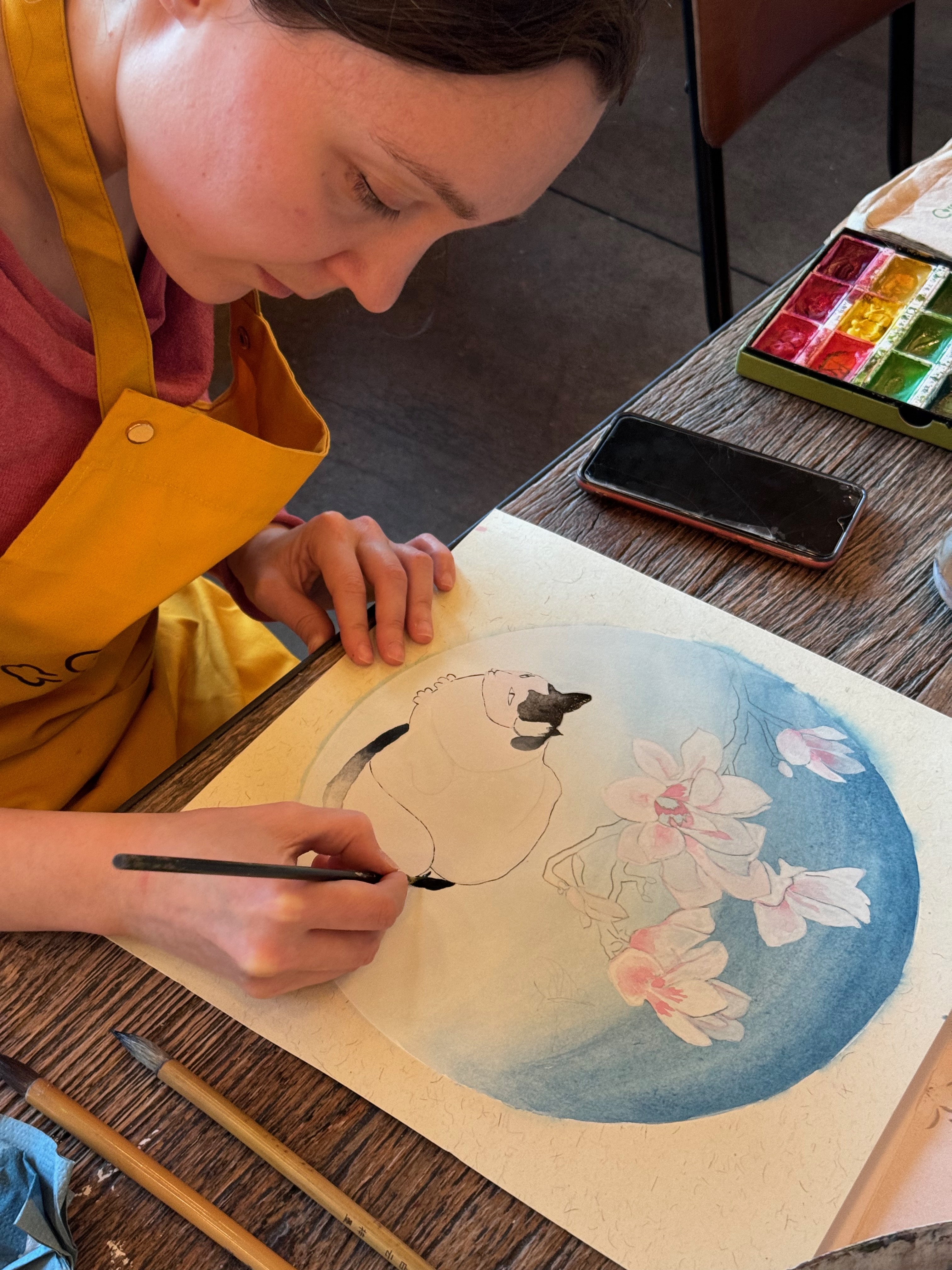 Japanese Painting Workshop @92 Degrees No.1 Spinningfields