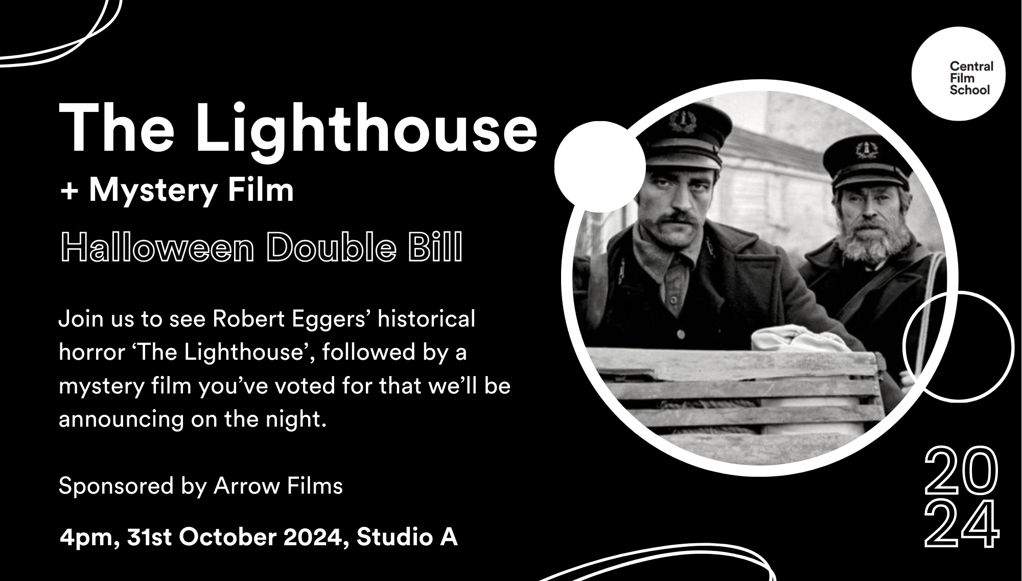 Halloween Double Bill Screening: 'The Lighthouse' + Mystery Film