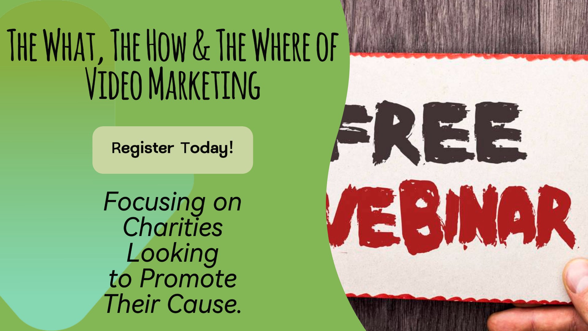 Video Marketing For Charities (FREE Webinar)