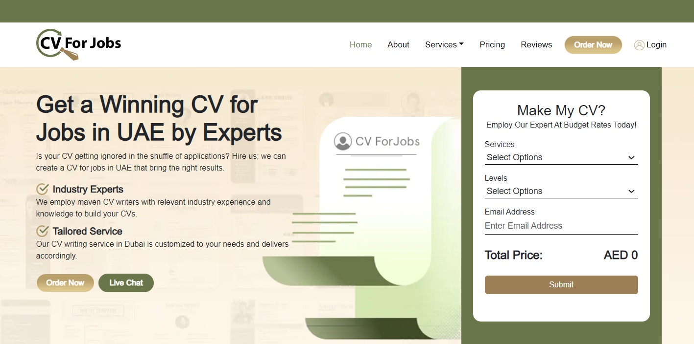 CV For Jobs UAE