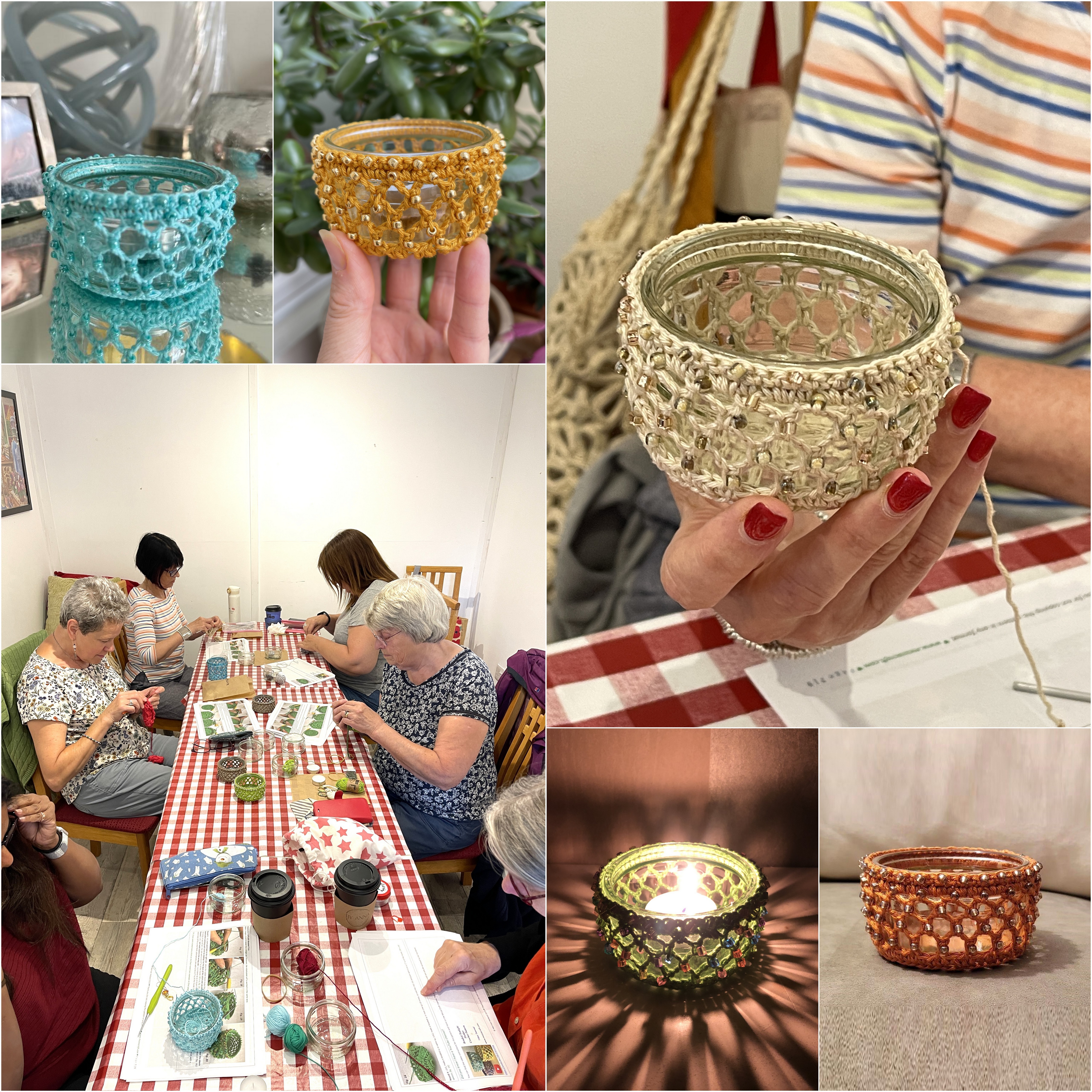 Beaded Tealight Holder Crochet Workshop (1 x 3 hour session) Walton-on-Thames