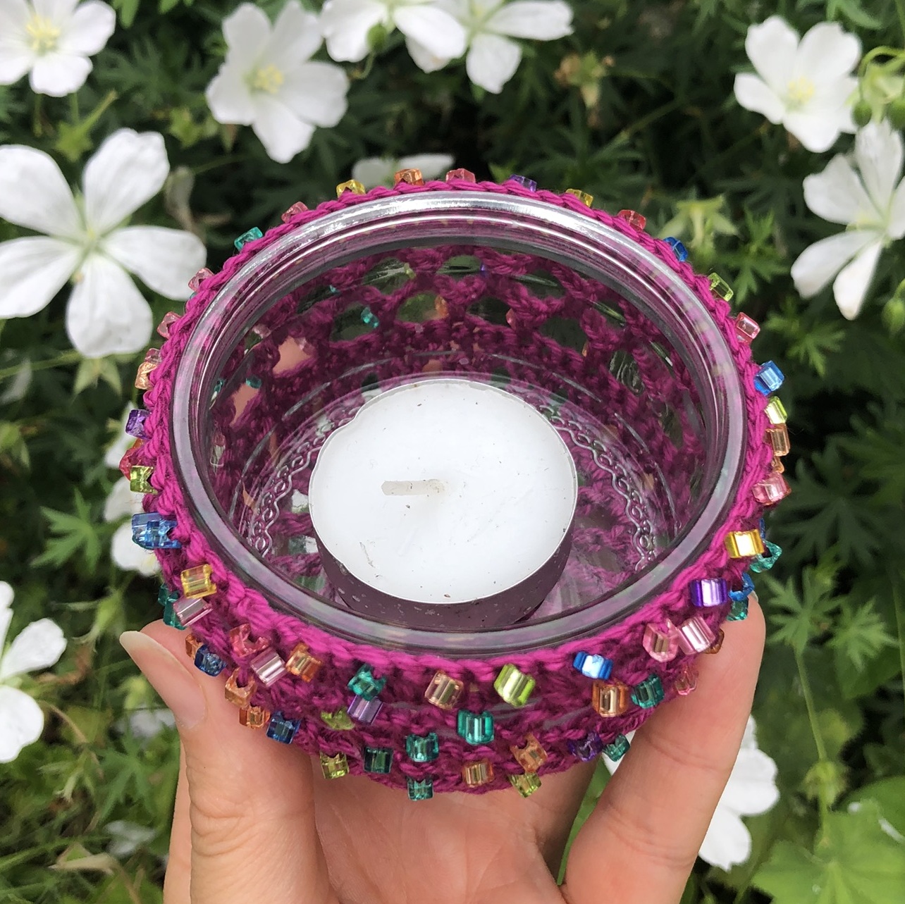 Beaded Tealight Holder Crochet Workshop (1 x 3 hour session) Walton-on-Thames