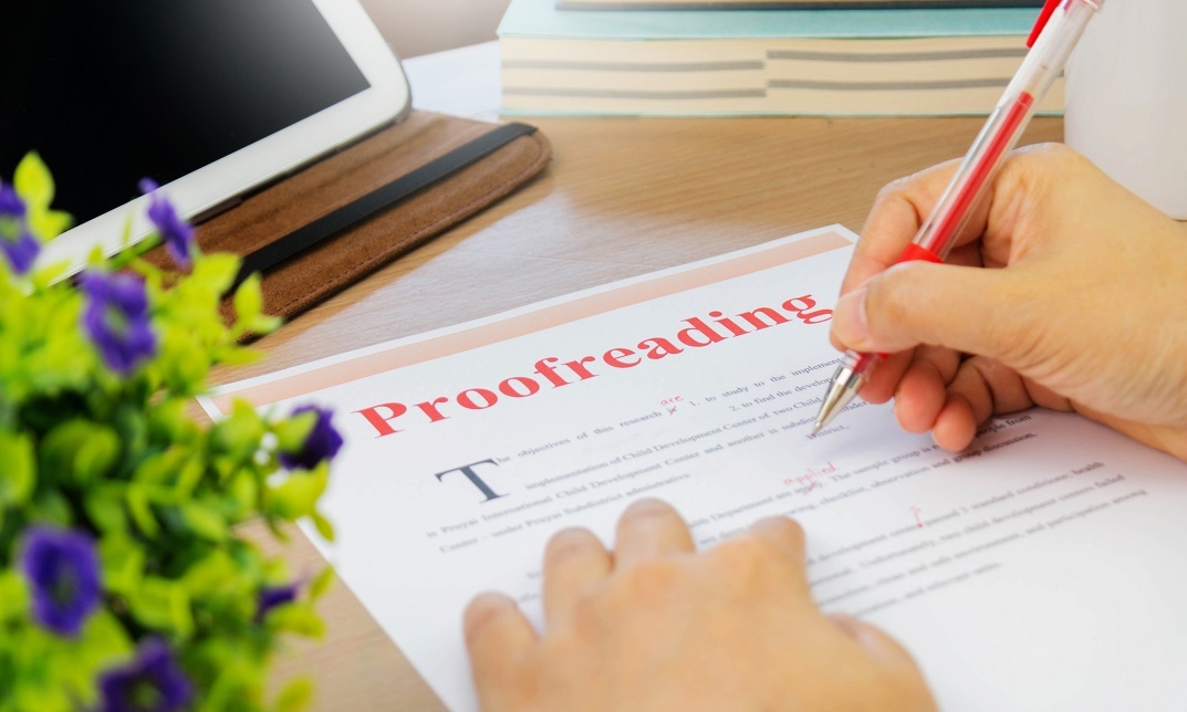 Proofreading and Editing