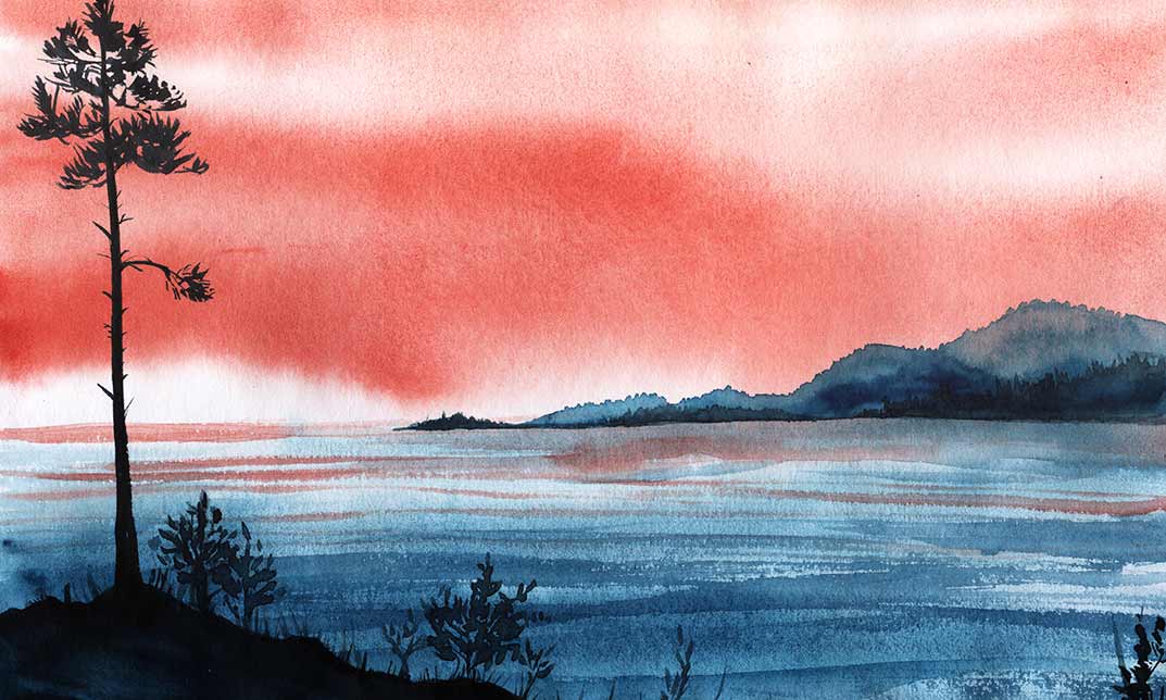 Paint a Beach Landscape in Watercolour