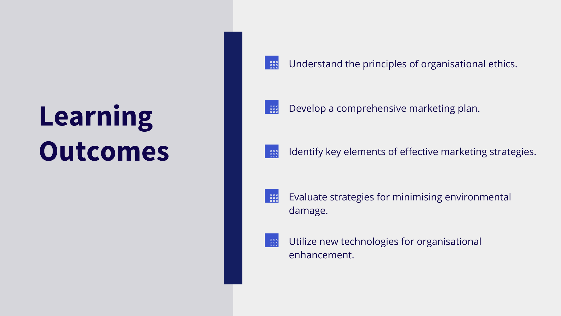 Organisational Planning & Ethics