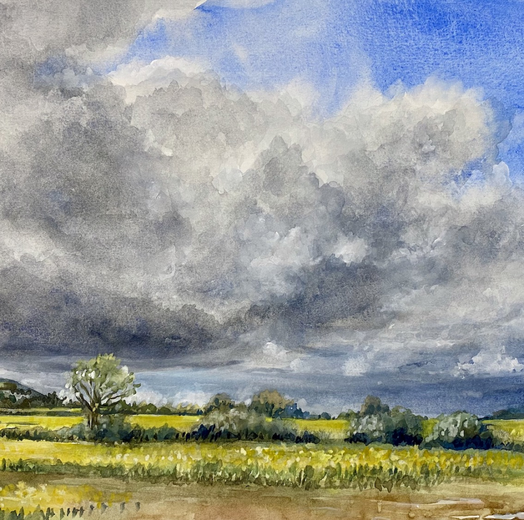 Sky Clouds in Watercolour