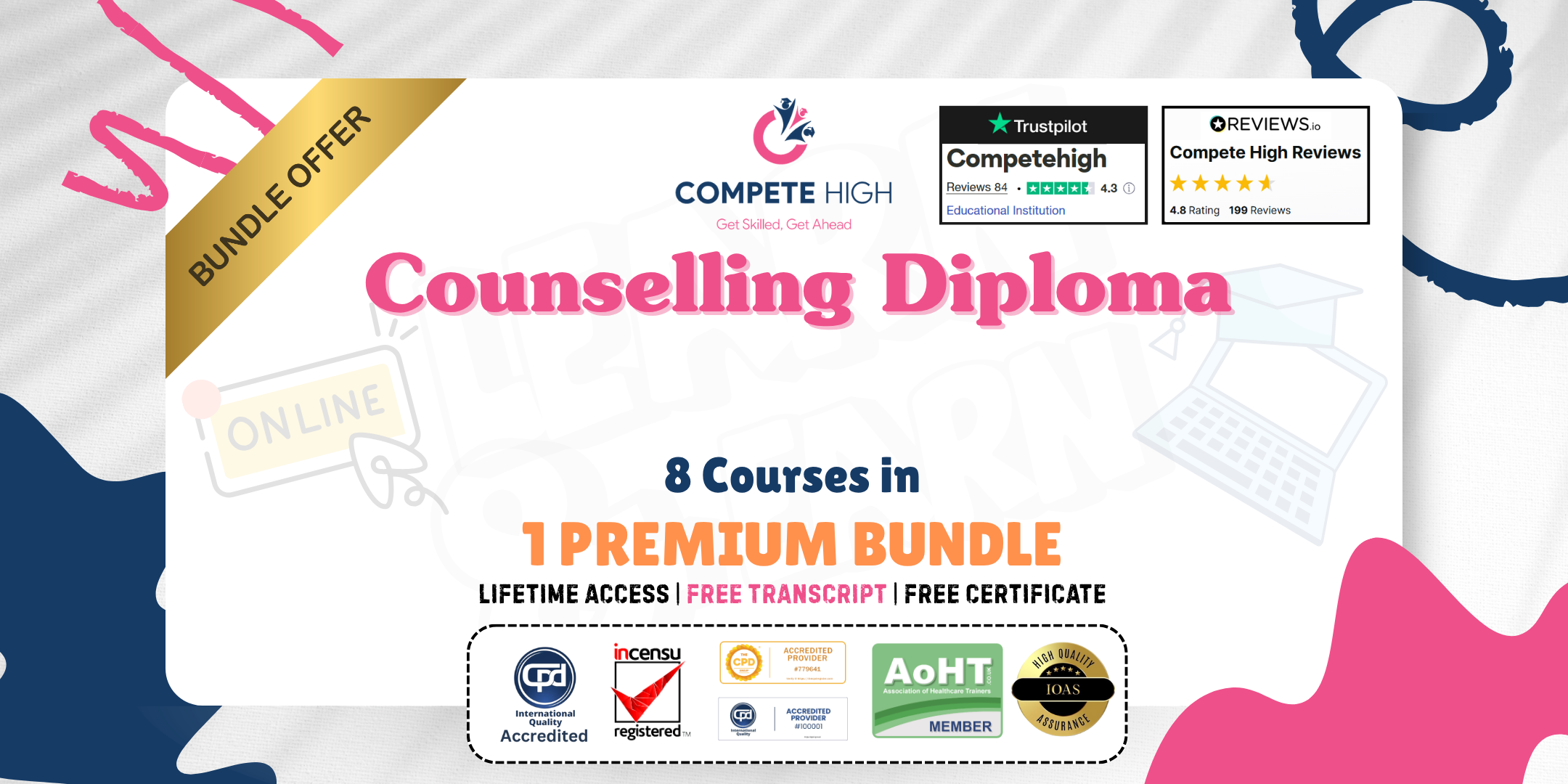 Counselling Diploma: 8-in-1 Premium Online Courses Bundle