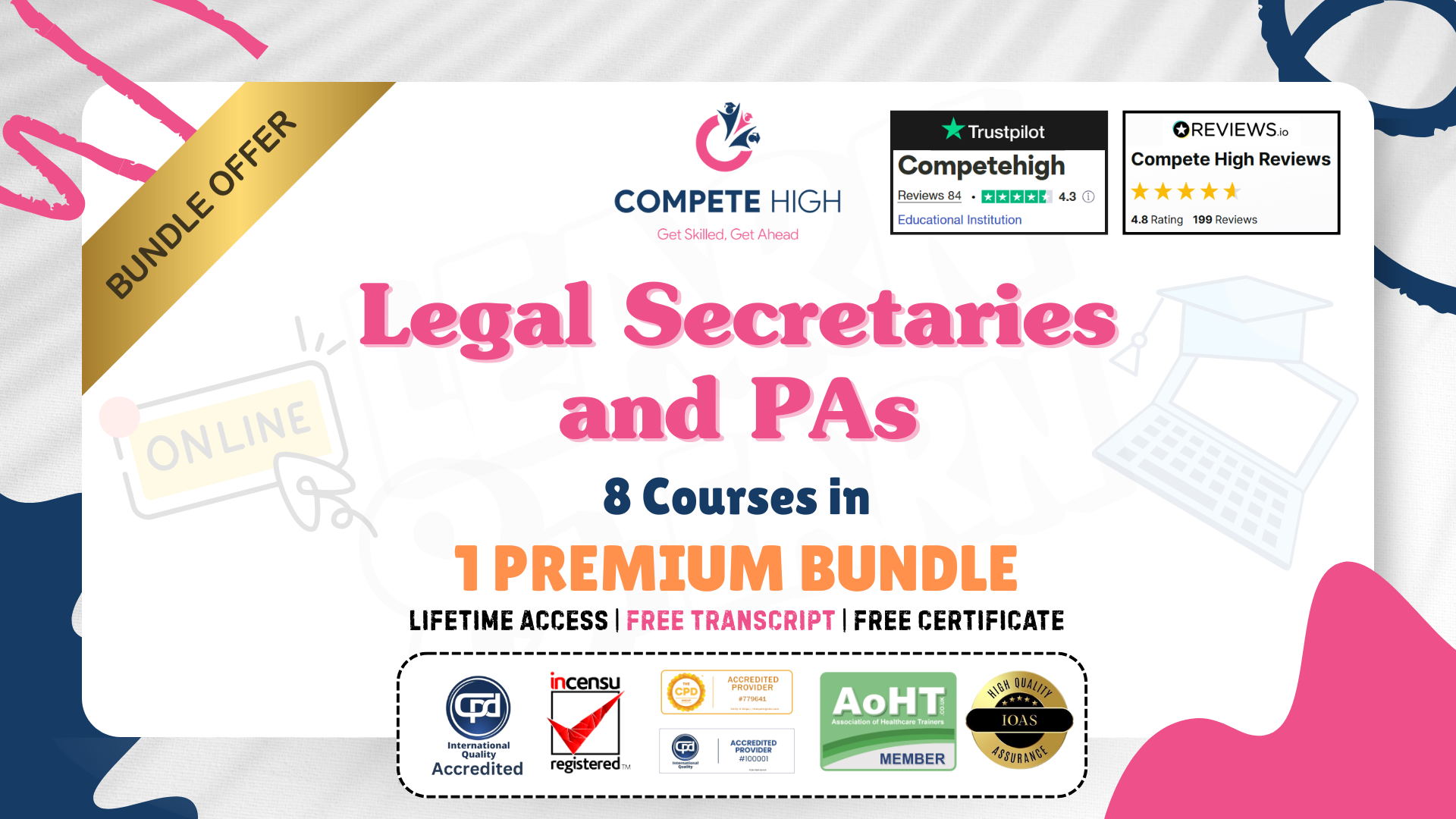 Legal Secretaries and PAs: 8-in-1 Premium Online Courses Bundle
