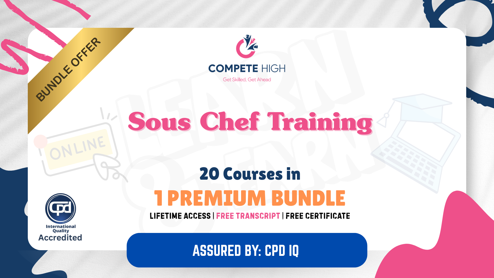 Sous Chef Training – 20-in-1 Premium Online Courses Bundle