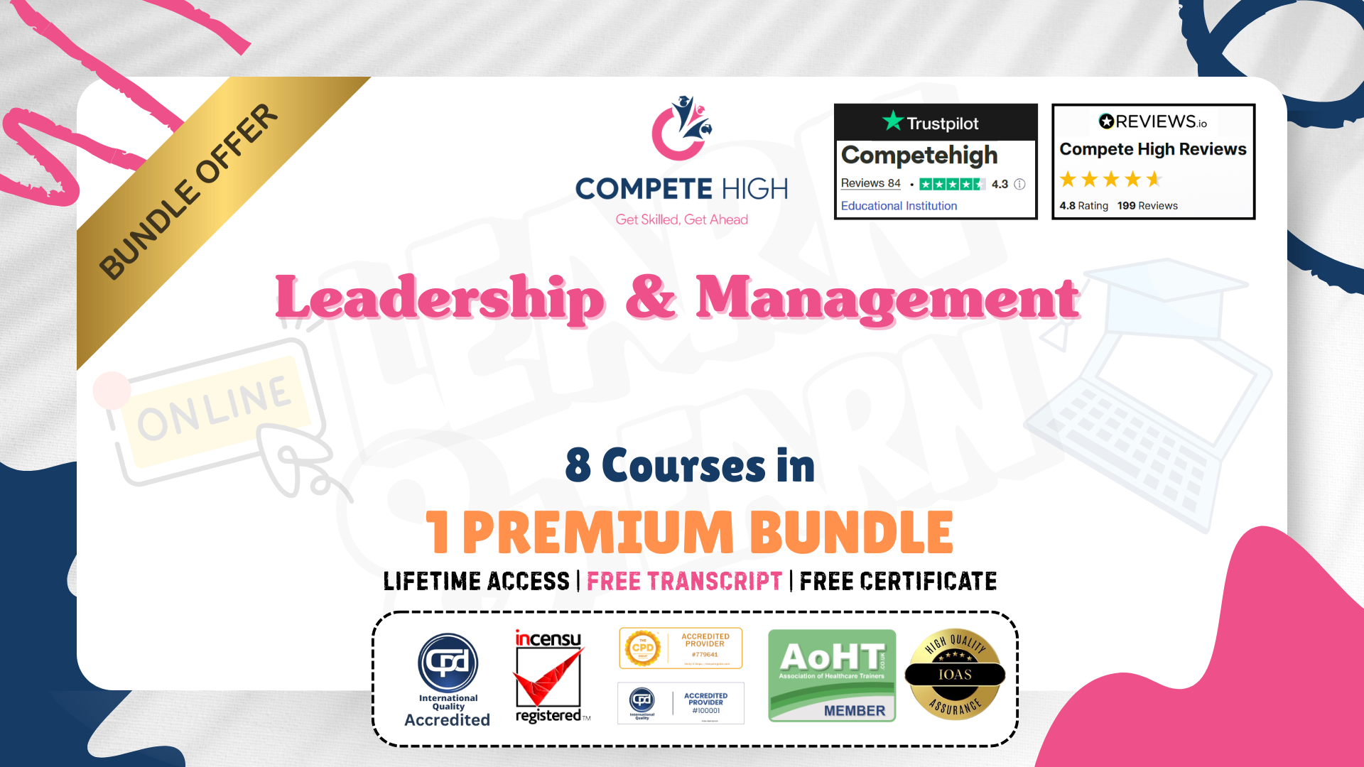Leadership & Management: 8 in 1 Premium Courses Bundle