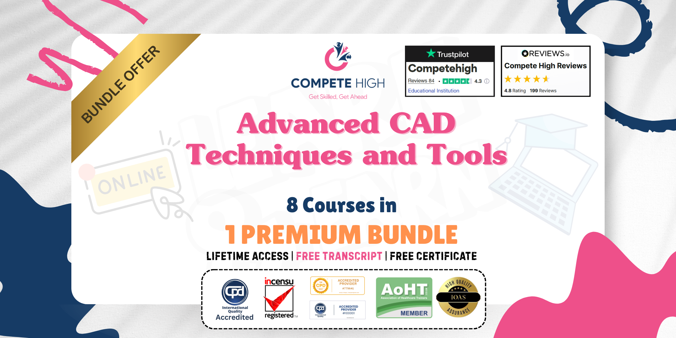 Advanced CAD Techniques and Tools: 8-in-1 Premium Online Courses Bundle